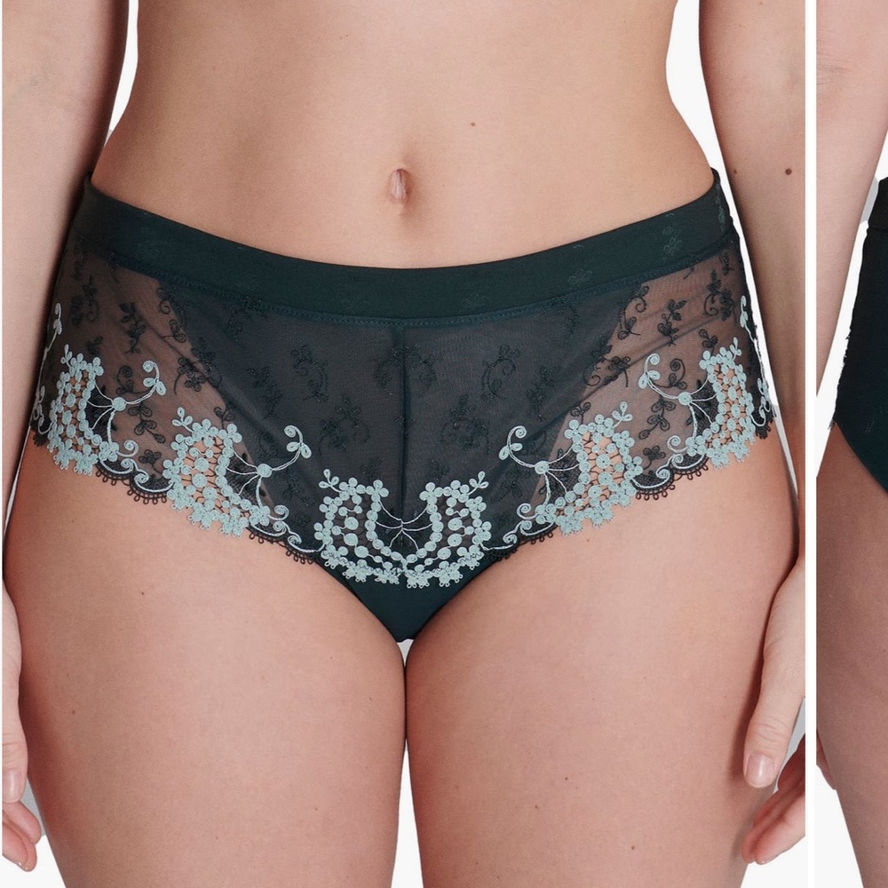 NWT Simone Perele Wish Embroidered Boyshorts